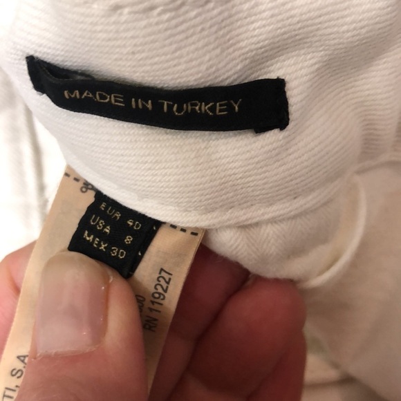 CUSTOMIZED Massimo Dutti Cropped Wide Leg Jeans, size 8 - Picture 9 of 16